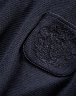 Veronica Beard Tops>Pruitt Ribbed Tee | Logo Pocket in