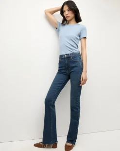 Veronica Beard Tops>Pruitt Tee in Smoke Blue