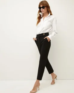 Veronica Beard Pants|Extended Sizes>Renzo Slim-Leg Pant