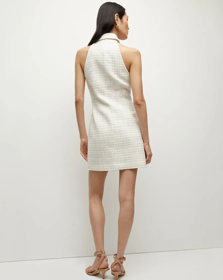 Veronica Beard Dresses>Roxanne Tweed Dress in Ivory Multi
