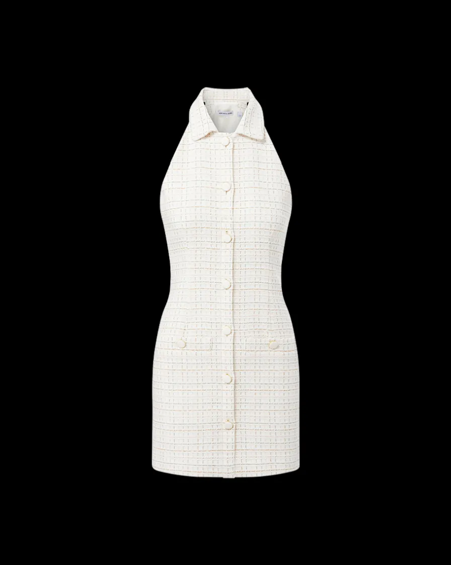 Veronica Beard Dresses>Roxanne Tweed Dress in Ivory Multi