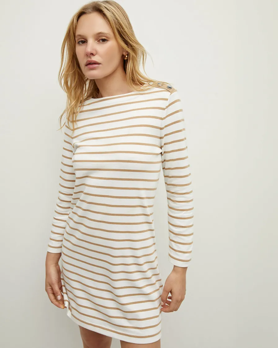 Veronica Beard Dresses>Ruta Striped Dress in