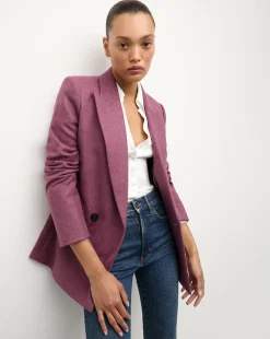 Veronica Beard Jackets & Outerwear>Sevyn Dickey Jacket in Mauve