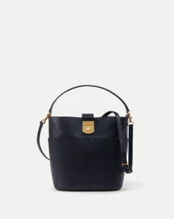 Veronica Beard Shoulder Bags|The Gift Guide>Small Crest Lock Bucket Bag in