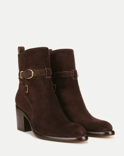 Veronica Beard Boots & Booties>Sohelia Suede Ankle Bootie