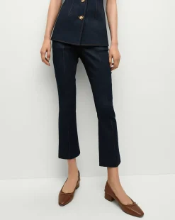 Veronica Beard Pants|Matching Sets>Tani Denim Pant in Dark Oxford