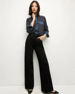 Veronica Beard Jeans|Vb Classics>Taylor High Rise Wide Leg in