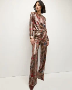 Veronica Beard Pants|The Veronicas' Favorites>Tonelli Pant in Red Multi