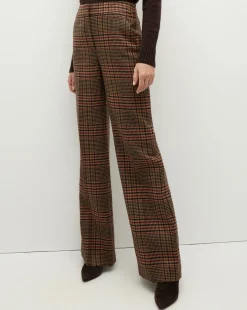 Veronica Beard Pants|The Veronicas' Favorites>Tonelli Plaid Pants in Camel & Black