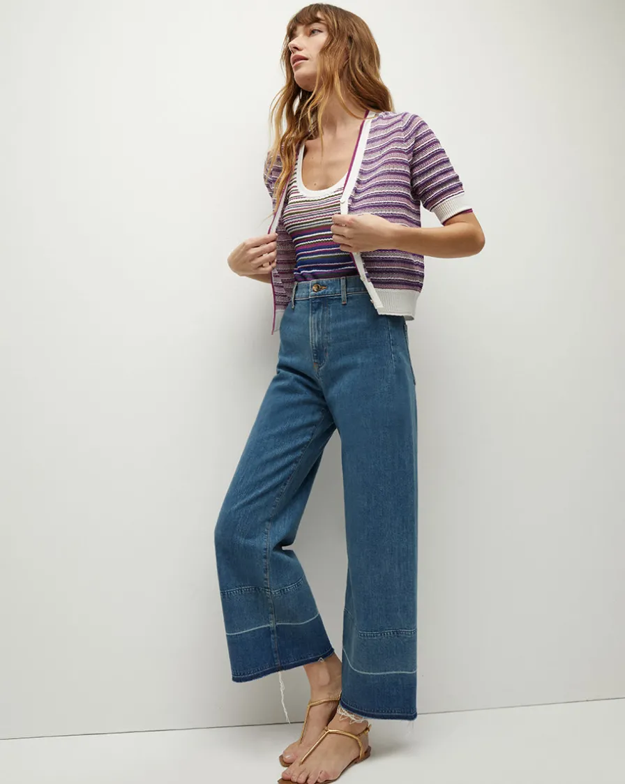 Veronica Beard Sweaters|Tops>Varia Striped Knit Cardigan