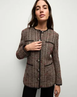 Veronica Beard Jackets & Outerwear>Watkins Dickey Jacket in Grey Multi